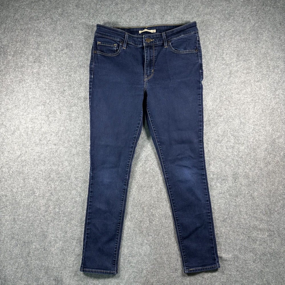 Levi's 711 Skinny Jeans 29 Dark Blue Indigo Stretch Denim